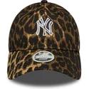 cappellino-curvo-leopardato-regolabile-da-donna-9twenty-outline-dei-new-york-yankees-mlb-di-new-era