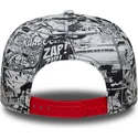 cappellino-piatto-nero-snapback-per-bambino-9fifty-all-over-print-di-superman-dc-comics-di-new-era