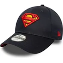 cappellino-curvo-blu-navy-regolabile-per-bambino-9forty-all-over-print-di-superman-dc-comics-di-new-era