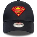 cappellino-curvo-blu-navy-regolabile-per-bambino-9forty-all-over-print-di-superman-dc-comics-di-new-era