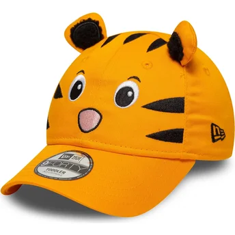 Cappellino curvo arancione regolabile per bambino 9FORTY Animal di New Era