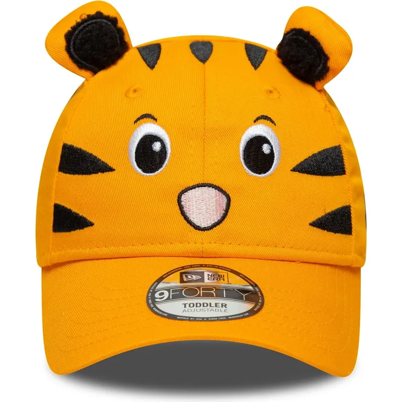 cappello-curvo-arancione-regolabile-per-bambino-9forty-animal-di-new-era