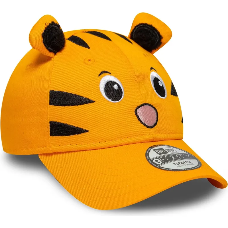 cappello-curvo-arancione-regolabile-per-bambino-9forty-animal-di-new-era