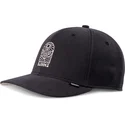 cappellino-nero-snapback-a-visiera-curva-truefit-leaf-sun-di-djinns