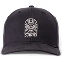 cappellino-nero-snapback-a-visiera-curva-truefit-leaf-sun-di-djinns