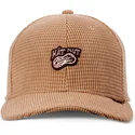 cappello-snapback-marrone-con-visiera-curva-truefit-hat-nut-waffle-di-djinns