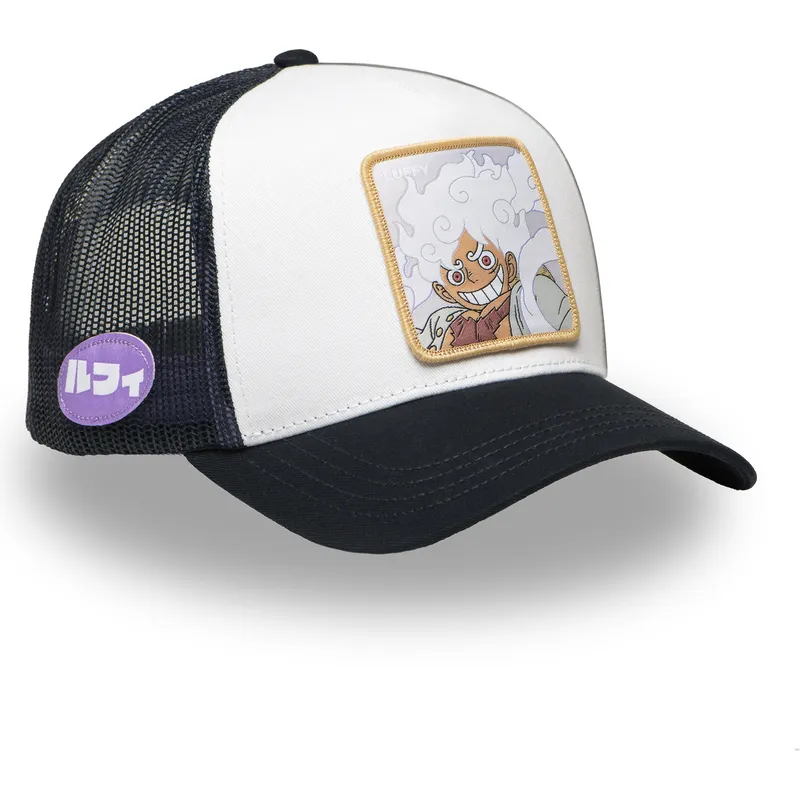 cappellino-trucker-bianco-e-nero-monkey-d-luffy-op5-gea-one-piece-di-capslab