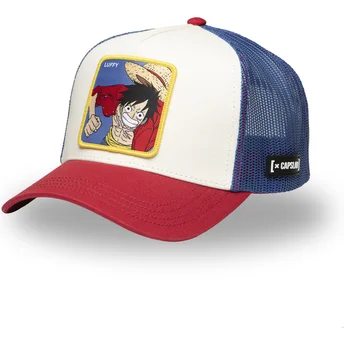 Cappellino trucker multicolore Monkey D. Luffy OP5 LUF One Piece di Capslab