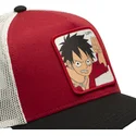 cappellino-trucker-rosso-bianco-e-nero-monkey-d-luffy-op5-red-one-piece-di-capslab