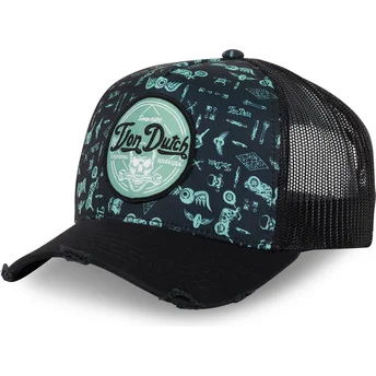 Cappellino trucker blu PRINT04 di Von Dutch