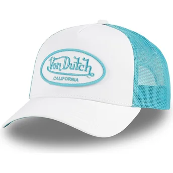 Cappellino trucker bianco e blu FLUO03 CT di Von Dutch