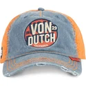 cappellino-curvo-blu-e-arancione-regolabile-retro02-di-von-dutch