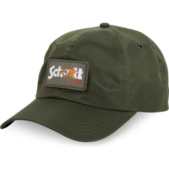 Cappellino verde regolabile JET K di Von Dutch x Schott NYC