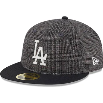 Cappello piatto nero aderente 59FIFTY Day Retro Crown dei Los Angeles Dodgers MLB di New Era