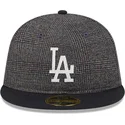 cappello-piatto-nero-aderente-59fifty-day-retro-crown-dei-los-angeles-dodgers-mlb-di-new-era