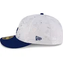 cappello-piatto-bianco-e-blu-aderente-59fifty-day-low-profile-los-angeles-dodgers-mlb-di-new-era