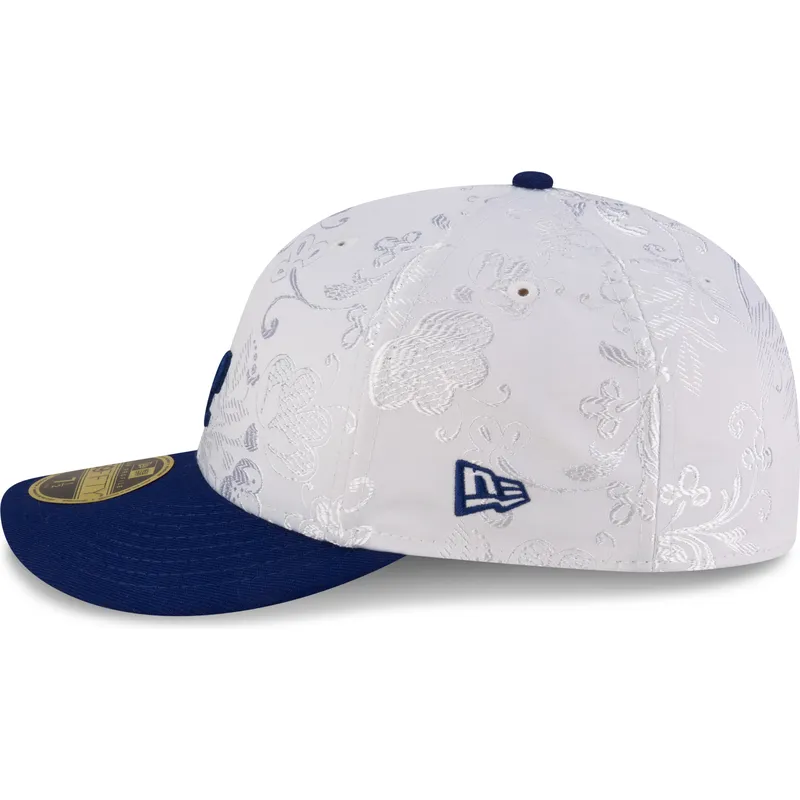 cappello-piatto-bianco-e-blu-regolabile-59fifty-day-low-profile-dei-los-angeles-dodgers-mlb-di-new-era