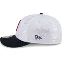cappello-piatto-blu-marino-e-bianco-regolato-59fifty-day-low-profile-di-boston-red-sox-mlb-di-new-era