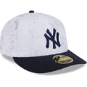 cappello-piatto-blu-marino-e-bianco-regolato-59fifty-day-low-profile-di-new-york-yankees-mlb-di-new-era