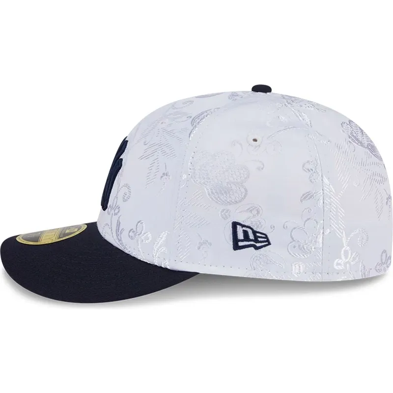 cappello-piatto-blu-marino-e-bianco-regolato-59fifty-day-low-profile-di-new-york-yankees-mlb-di-new-era