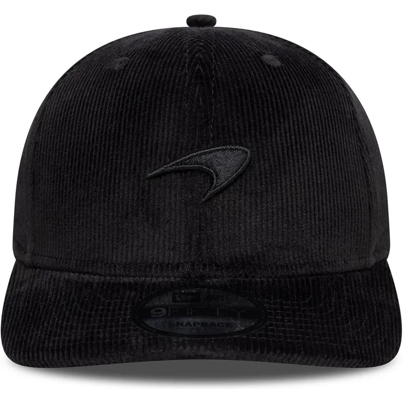 cappellino-curvo-nero-snapback-9fifty-cord-precurved-di-mclaren-racing-formula-1-di-new-era
