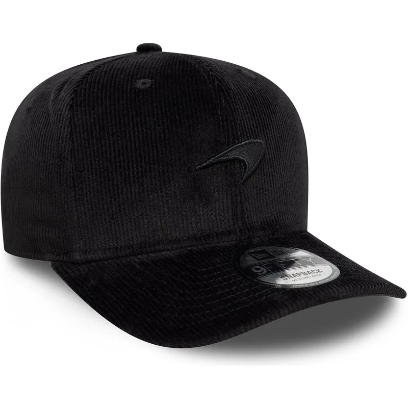 cappellino-curvo-nero-snapback-9fifty-cord-precurved-di-mclaren-racing-formula-1-di-new-era