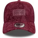 cappellino-trucker-bordeaux-a-frame-cord-di-red-bull-racing-formula-1-di-new-era