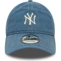 cappello-curvo-blu-regolabile-9twenty-denim-dei-new-york-yankees-mlb-di-new-era