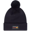 gorro-blu-navy-con-pompon-essential-di-red-bull-racing-formula-1-di-new-era