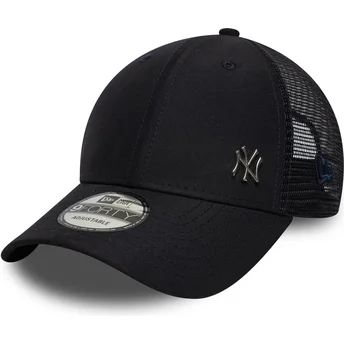 Cappellino trucker blu navy regolabile 9FORTY Flawless dei New York Yankees MLB di New Era