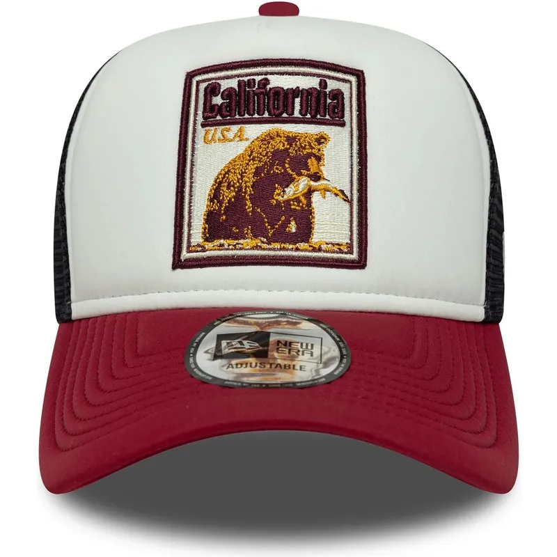 cappellino-trucker-multicolore-a-frame-graphic-patch-della-california-stati-e-paesi-di-new-era