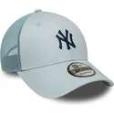 cappellino-trucker-blu-regolabile-con-logo-blu-marino-9forty-homefield-di-new-york-yankees-mlb-di-new-era