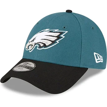Cappellino curvo verde e nero regolabile per bambino 9FORTY The League dei Philadelphia Eagles NFL di New Era