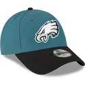 cappello-curvo-verde-e-nero-regolabile-per-bambino-9forty-the-league-dei-philadelphia-eagles-nfl-di-new-era