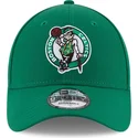 cappellino-verde-con-visiera-curva-regolabile-per-bambino-9forty-the-league-dei-boston-celtics-nba-di-new-era