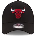 cappellino-curvo-nero-regolabile-per-bambino-9forty-the-league-di-chicago-bulls-nba-di-new-era