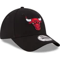 cappellino-curvo-nero-regolabile-per-bambino-9forty-the-league-dei-chicago-bulls-nba-di-new-era