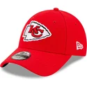 cappellino-rosso-con-visiera-curva-regolabile-per-bambino-9forty-the-league-dei-kansas-city-chiefs-nfl-di-new-era