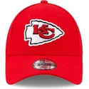 cappellino-rosso-con-visiera-curva-regolabile-per-bambino-9forty-the-league-dei-kansas-city-chiefs-nfl-di-new-era