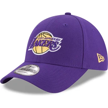 Cappellino curvo viola regolabile per bambino 9FORTY The League dei Los Angeles Lakers NBA di New Era