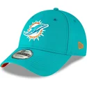 cappellino-curvo-blu-regolabile-per-bambino-9forty-the-league-dei-miami-dolphins-nfl-di-new-era