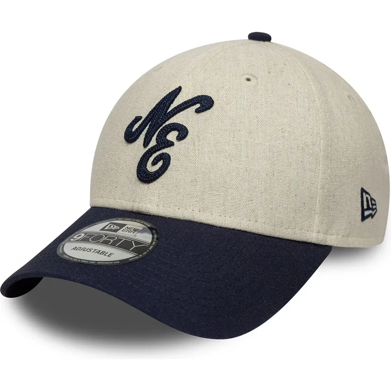 cappelli-curva-beige-cinghia-regolabile-9forty-di-new-era