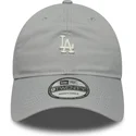 cappellino-curvo-grigio-regolabile-9twenty-mini-logo-washed-dei-los-angeles-dodgers-mlb-di-new-era