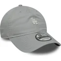 cappellino-grigio-curvo-regolabile-9twenty-mini-logo-washed-dei-los-angeles-dodgers-mlb-di-new-era