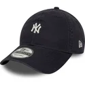 cappellino-curvo-blu-marino-regolabile-9twenty-mini-logo-washed-di-new-york-yankees-mlb-di-new-era