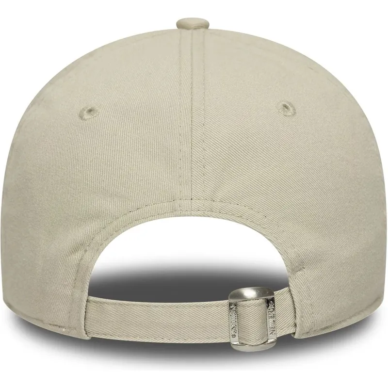 cappellino-beige-con-visiera-curva-regolabile-9twenty-mini-logo-washed-dei-new-york-yankees-mlb-di-new-era