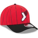 cappellino-curvo-rosso-e-nero-snapback-9forty-m-crown-city-connect-dei-chicago-white-sox-mlb-di-new-era