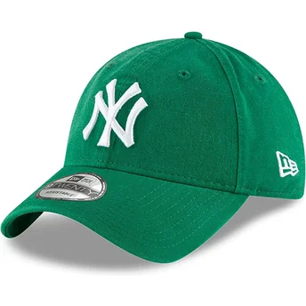Berretto verde regolabile 9TWENTY Core Classic dei New York Yankees MLB di New Era