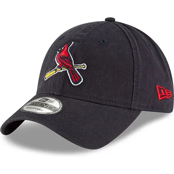 Cappellino con visiera curva blu navy regolabile 9TWENTY Core Classic dei St. Louis Cardinals MLB di New Era