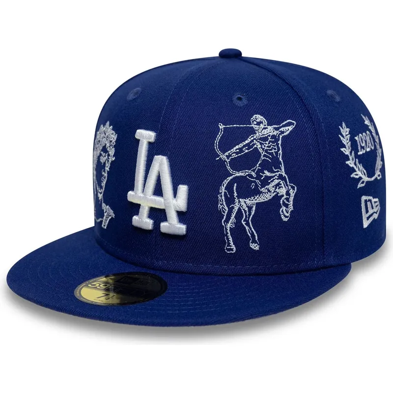 cappello-piatto-blu-regolato-59fifty-mythical-dei-los-angeles-dodgers-mlb-di-new-era